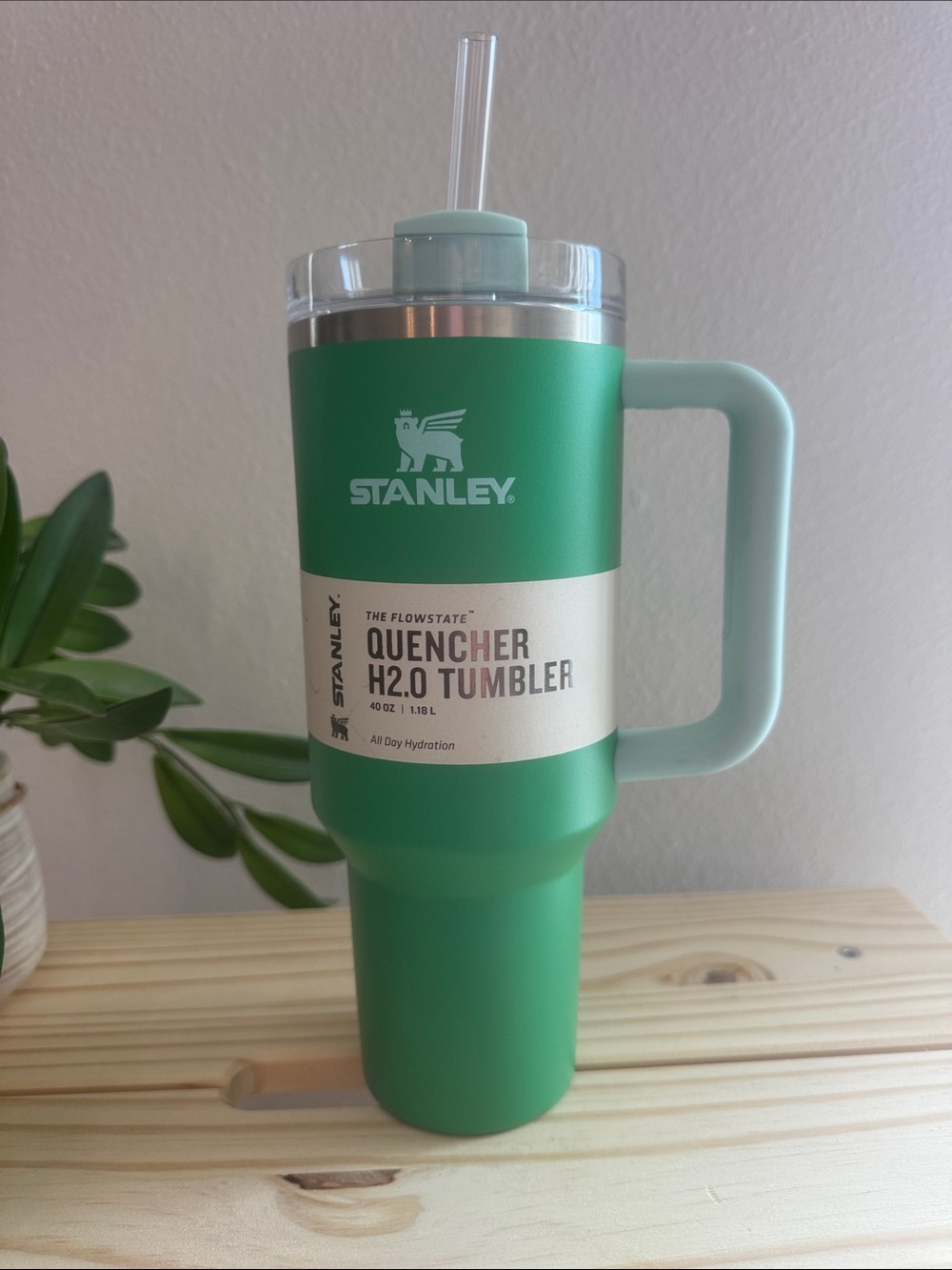 Stanley Quencher H2.0 Tumbler 40oz in Green